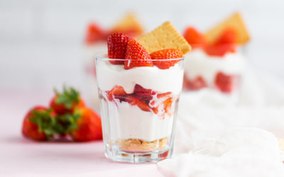 Schnelles Erdbeer – Butterkeks Dessert