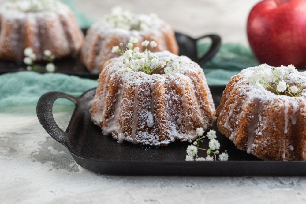 Mini Apfel-Gugelhupfküchlein